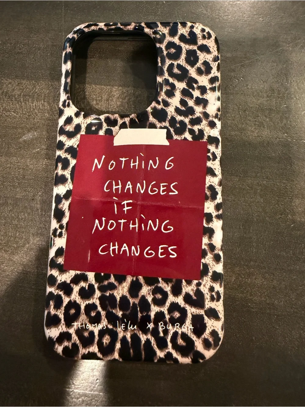 Thomas Lélu x BURGA iPhone 15 Pro MagSafe Leopard Phone Case